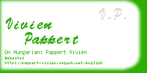 vivien pappert business card